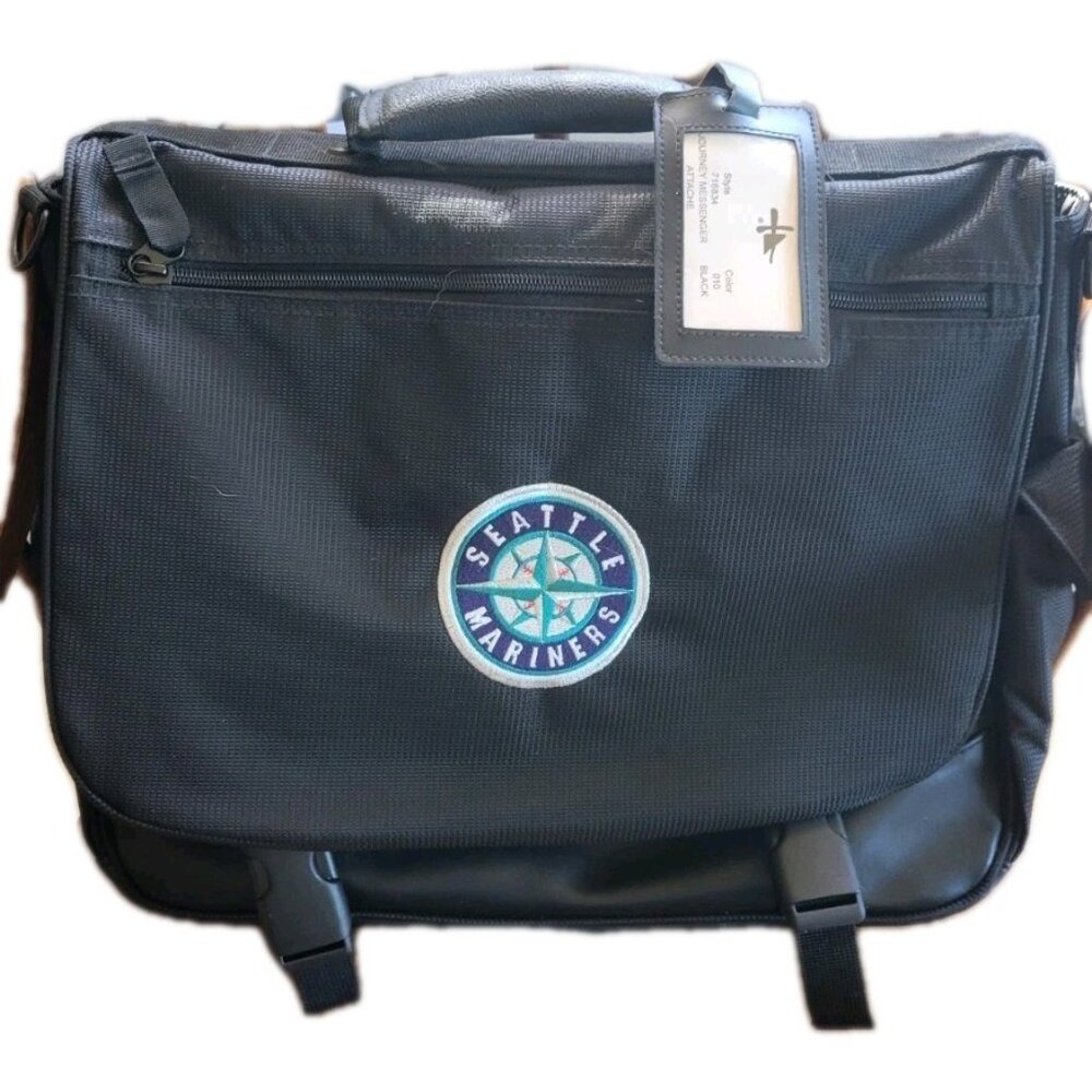 Seattle Mariners Journey Messenger‎ Bag Mens OS Black New MLB Attache 716834
